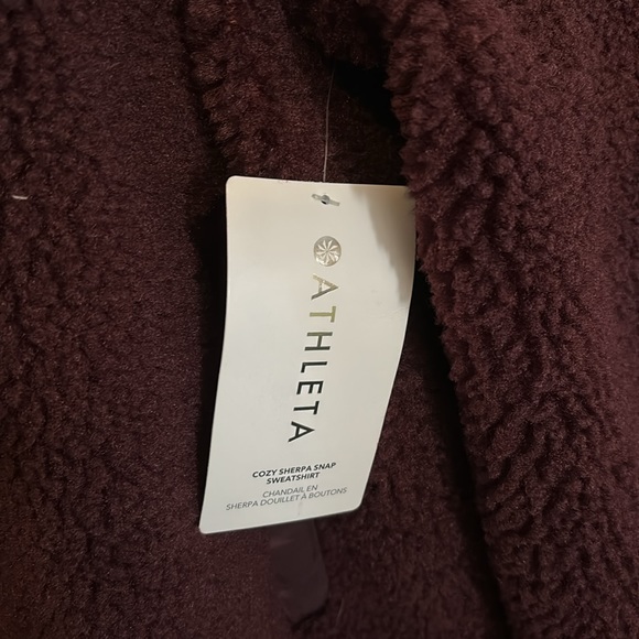 Athleta: Cozy Sherpa Snap Pullover - Picture 4 of 8